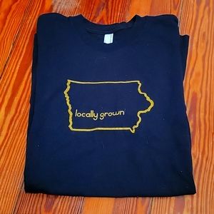 Locally Grown in Iowa American Appearal T-Shirt